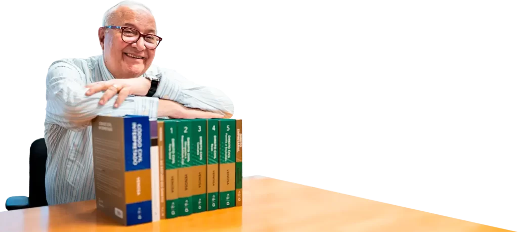 Sílvio Venosa apoiado na Coleção de livros de Direito Civil